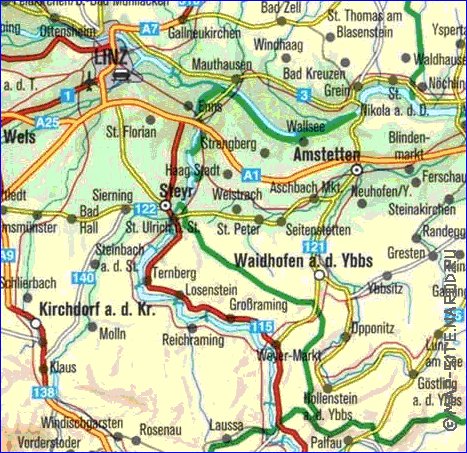 carte de Autriche en allemand