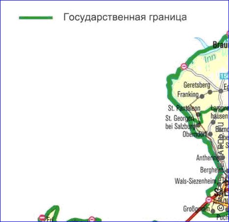 mapa de Austria em alemao