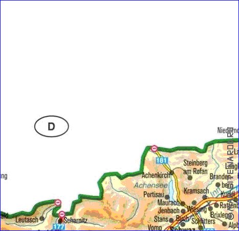 carte de Autriche en allemand