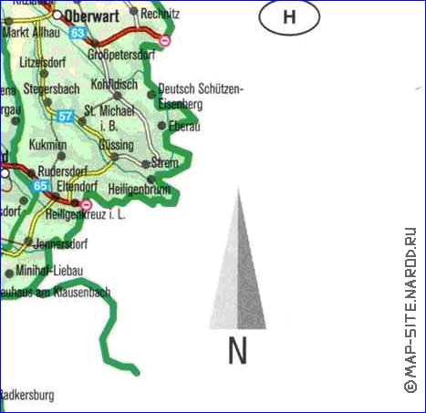 carte de Autriche en allemand