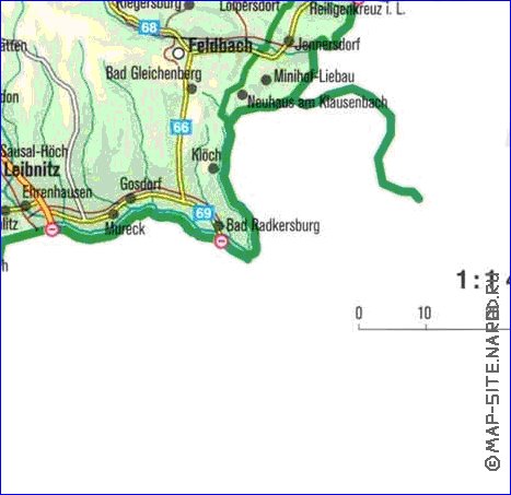 carte de Autriche en allemand