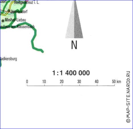 carte de Autriche en allemand