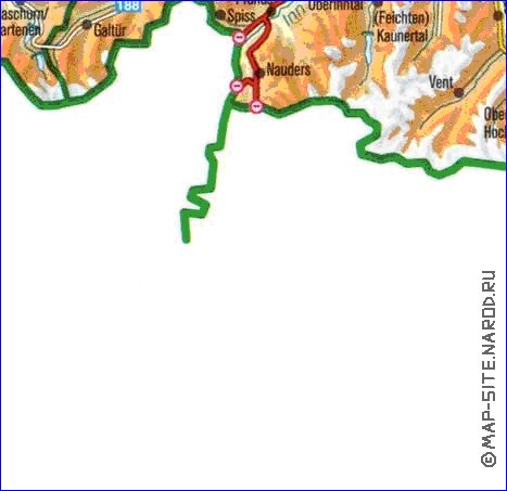 carte de Autriche en allemand