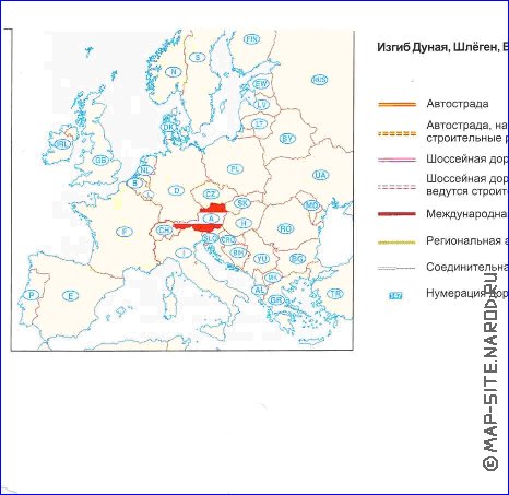 carte de Autriche en allemand