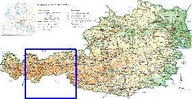 carte de Autriche en allemand