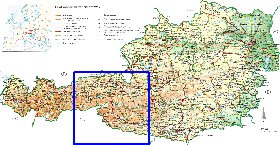 carte de Autriche en allemand