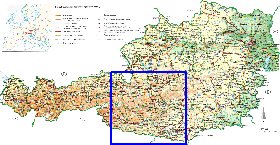 carte de Autriche en allemand