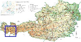 carte de Autriche en allemand