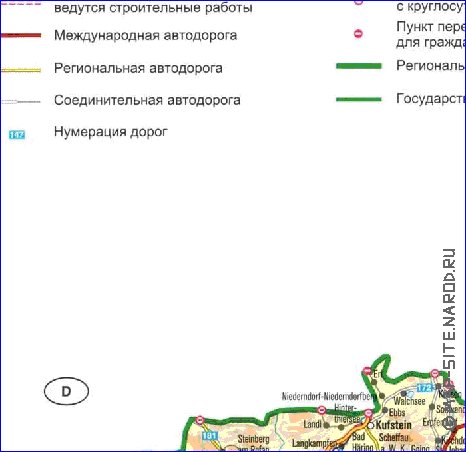 carte de Autriche en allemand