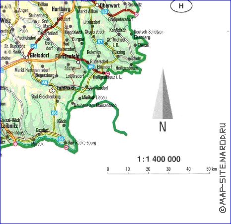 carte de Autriche en allemand