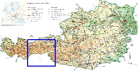 carte de Autriche en allemand