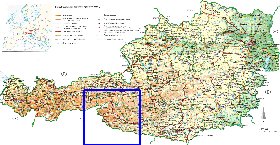 carte de Autriche en allemand