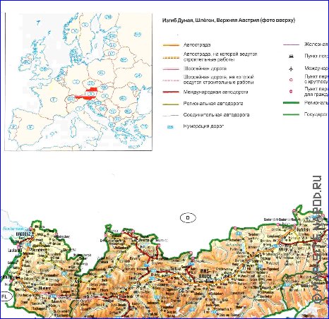 carte de Autriche en allemand