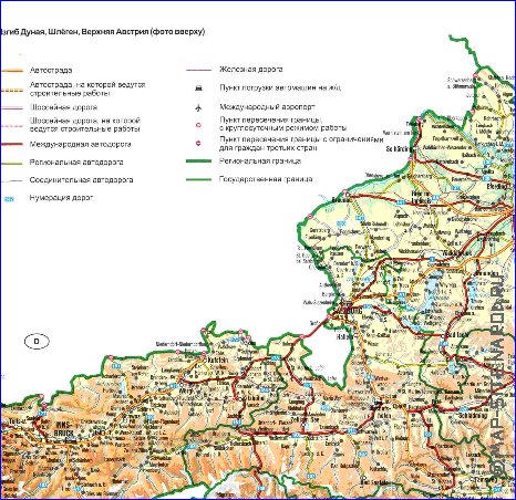 carte de Autriche en allemand