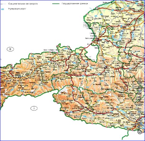 mapa de Austria em alemao