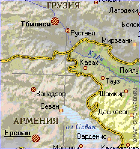 carte de Azerbaidjan
