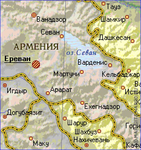 mapa de Azerbaijao