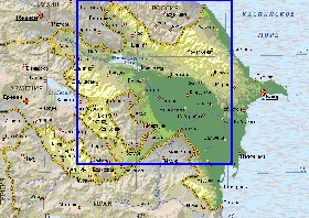 carte de Azerbaidjan