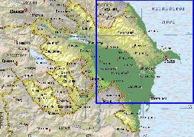 carte de Azerbaidjan