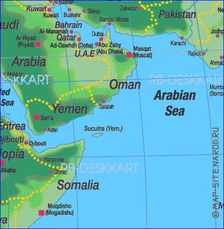 carte de Asie en allemand