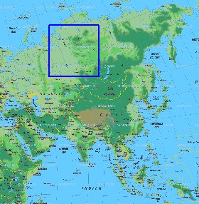 carte de Asie en allemand