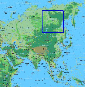 carte de Asie en allemand