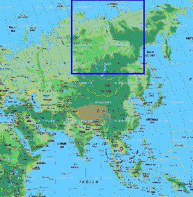 carte de Asie en allemand