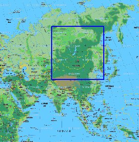 carte de Asie en allemand