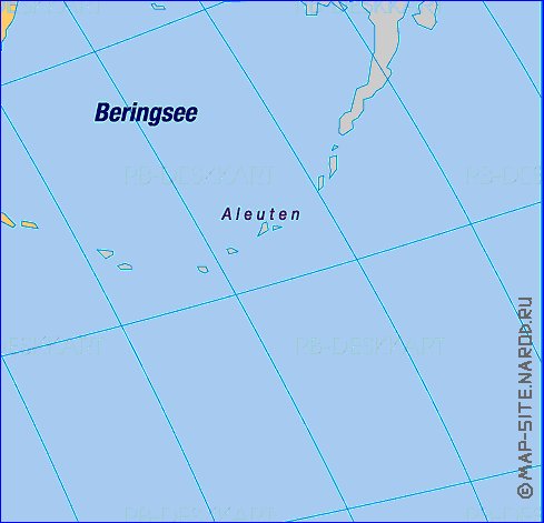 Politique carte de Asie en allemand