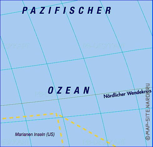 Politique carte de Asie en allemand