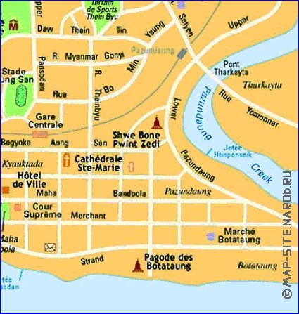 carte de Rangoon