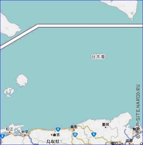 carte de des routes Japon