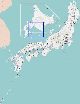 carte de des routes Japon