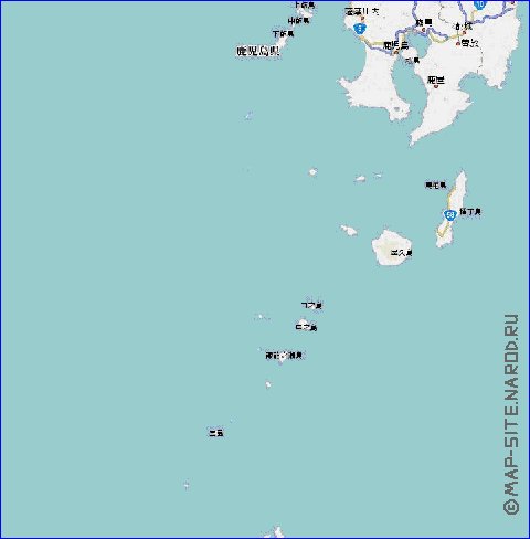 mapa de de estradas Japao