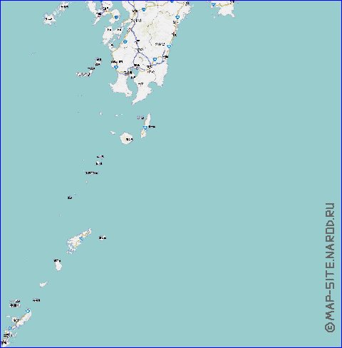 mapa de de estradas Japao