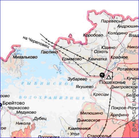 carte de Oblast de Iaroslavl